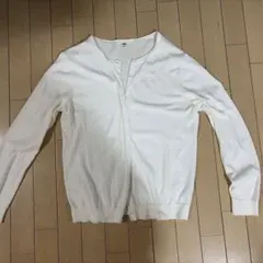 ユニクロ　白カーディガンXLサイズ