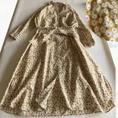 URBAN RESEARCH 花柄シャツワンピース イエロー アーバンリサーチ