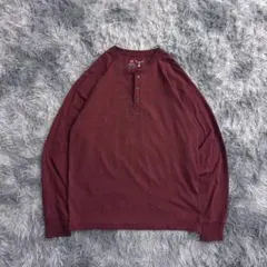 Hanes 00s サーマルヘンリーネックロンt 長袖