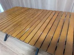 【希少】クイックキャンプ スリムウッドロールテーブル 120×50cmのサムネイル