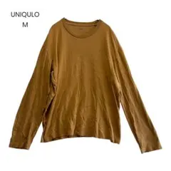 【UNIQLO】ユニクロ 長袖Tシャツ 無地 ベーシック M シンプル 1078