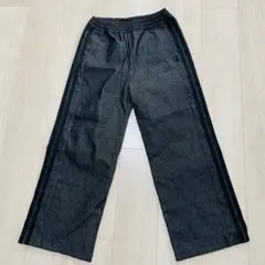 新品⭐︎adidas キッズ デニムワイドパンツ 150cmのサムネイル