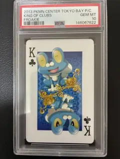 ポケモンセンタートウキョーベイのトランプ ♣️のQ フォッコ【PSA10