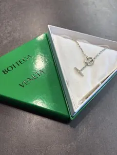 Bottega Veneta 金銀ツートンチェーンネックレス トグルデザインのサムネイル