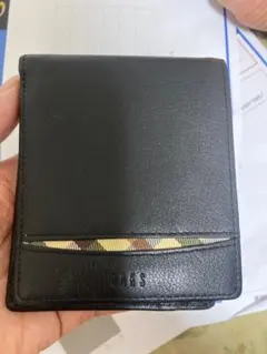DAKS 二つ折り財布 ブラック チェック柄のサムネイル