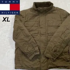 トミーヒルヒィガー　ハンティングジャケット　中綿ジャケット　ブラウン　XL