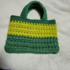ハンドメイドカギ編みトートバッグ