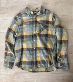 BEAMS HEART ネルシャツ Mサイズ グリーンチェック