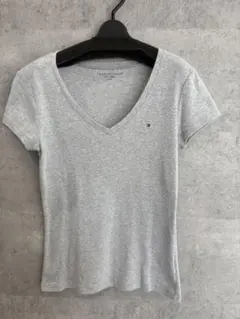 TOMMY HILFIGER VネックTシャツ グレーのサムネイル