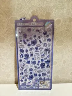 【まとめ割引あり】ボンボンドロップシール　よるねこ　ミニ