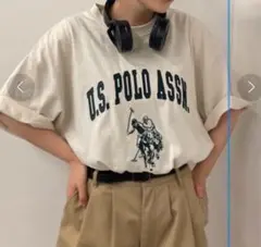 U.S. POLO ASSN. 半袖Tシャツ ベージュ