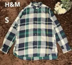 H&M チェック柄シャツ Sサイズ
