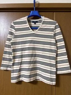 BURBERRY LONDON ボーダー 五分袖　S バーバリーチェック
