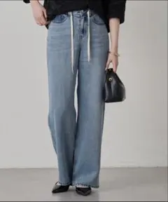 ラウンジドレス　ライトドロストデニムパンツ Sのサムネイル