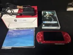 木*二様 PSP-3000 レッド 本体 ACアダプター付き