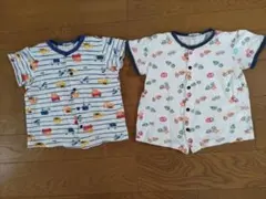 ミキハウス　パジャマ半袖　上のみ2枚　サイズ110のサムネイル