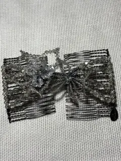 新品未使用コンプレックスビズ お花モチーフダブルコーム