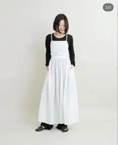 Iki ホワイト キャミワンピース