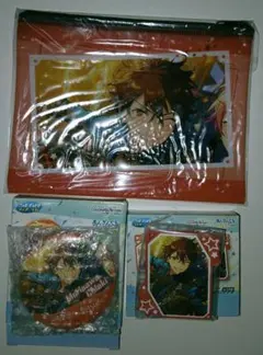 プロセカあんスタコラボ クリアポーチ・缶ミラー・ラバーキーホルダー 守沢千秋