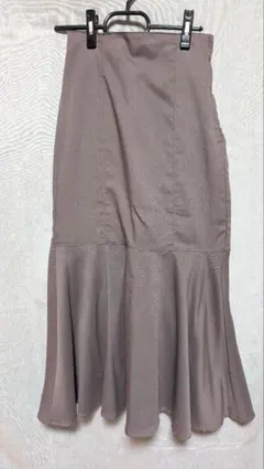 【美品】NICECLAUP マーメイドスカート 紫茶色　S
