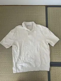 ZARA メンズ ポロシャツ アイボリー Mサイズ