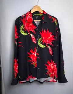 02ss【Y's for men】花柄レーヨンシャツ／花と少年期／林史己デザインのサムネイル