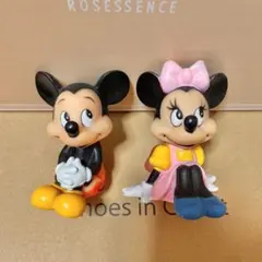 《美品》昭和レトロ ミッキー ミニー ドール フィギュア ぬいぐるみ ソフビのサムネイル