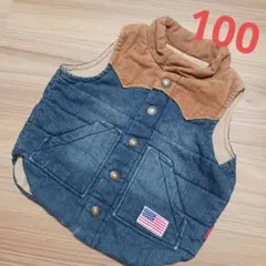 BREEZE　デニム　ベスト　100