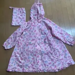 ミキハウス　リーナちゃんリボンいっぱい レインコートLL 120-130のサムネイル