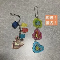 即送！【2つセット】ポケモン　ポケットモンスター　ボールチェーン　キーホルダー