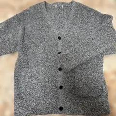 wego カーディガン　グレー　ブラック　ミックス　スクールカーデ　ニット　制服