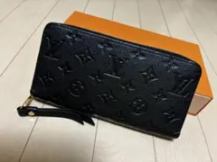 Louis Vuitton 黒 レザー 長財布