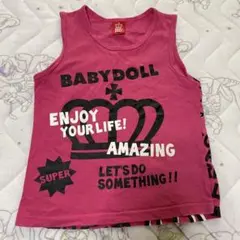 BABYDOLL ノースリーブ 130cm ピンク