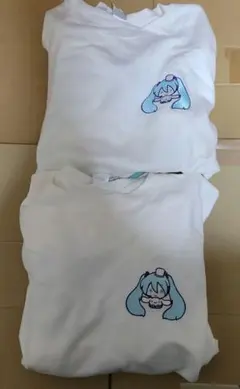 初音ミク×シナモロール　ロング白Tシャツセット　 初音ミク