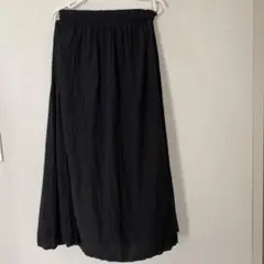 ワッシャープリーツロングスカート