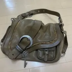 Dior ガウチョ デニム レザー バッグ - メルカリ