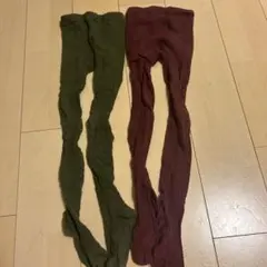 キッズタイツ L (110-120cm) 2色セット