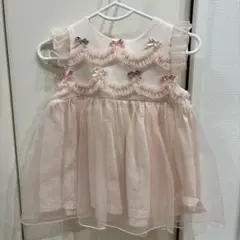 TOCCA ベビードレス ピンク リボン
