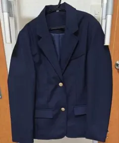 ネイビー シングルブレスト ブレザー Sサイズ