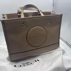 ②COACH ベージュ トートバッグ 保存袋付き