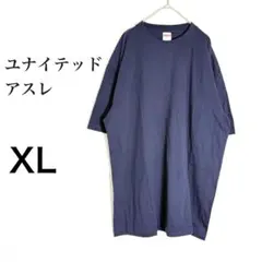 ユナイテッドアスレ Tシャツ ネイビー XL 無地 半袖 オーバーサイズ 定番