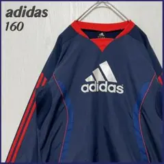 【良品　 ビッグロゴ】adidas ピステトップ 古着 キッズ 160