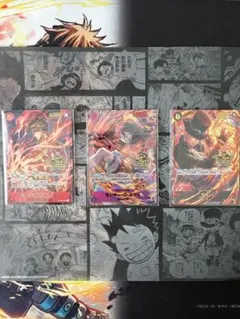 ワンピースカード 3rd Anniversary set ルフィ、エース、サボ