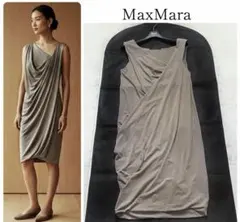 新品タグ付】WEEKEND Max Mara ドレープワンピース 42 濃紺 - メルカリ