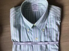 Brooks Brothers ストライプシャツ 14 1/2 - 32