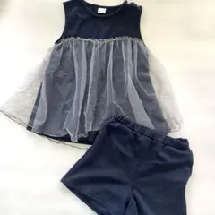 プティマイン チュール トップス ショートパンツ セット