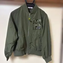 オリーブグリーン ジップアップジャケット 150cm以上
