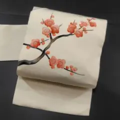 絽塩瀬 名古屋帯 竹 白地 - メルカリ