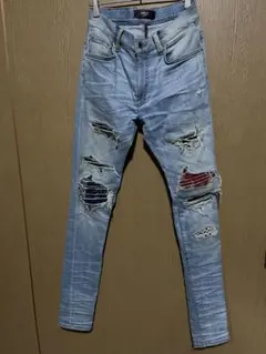 正規品 Amiri mx1 bandana 28 スキニーデニム - メルカリ