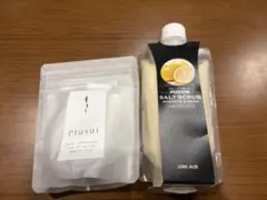 plusui プラチナアクアローション アロエソルトスクラブ セットのサムネイル